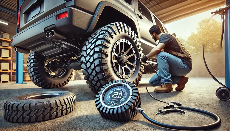 オフロードタイヤの適正空気圧と管理