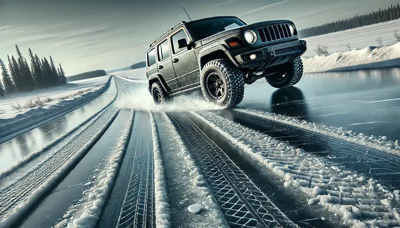 オフロードタイヤは雪道で滑るのか?制動距離の真実