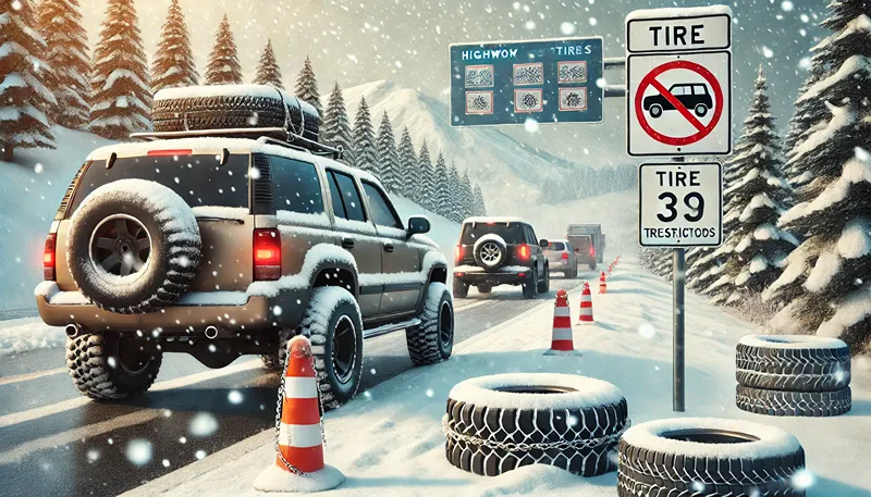 オフロードタイヤの雪道規制と高速道路のルール