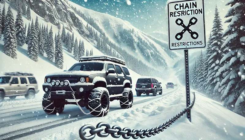 高速道路のチェーン規制はオフロードタイヤで通れるか