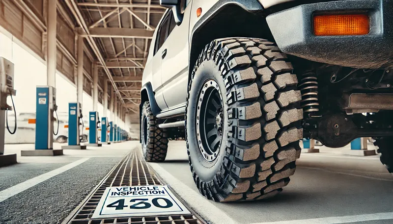 オフロードタイヤで車検に通るためのハミタイ基準