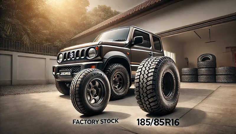 ジムニーの車検で注意するタイヤサイズ