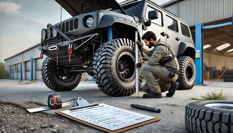 オフロードタイヤの車検適合に向けた最終確認