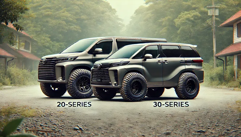 20系や30系で狙えるタイヤサイズの限界値