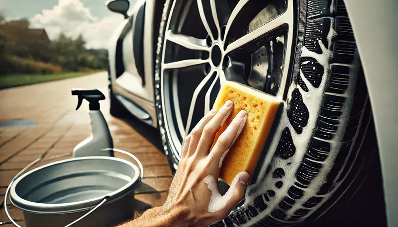 ホワイトレターの汚れを落とす手入れ