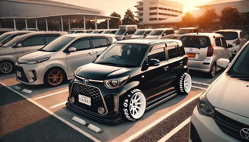 シエンタのホワイトレタータイヤで個性を