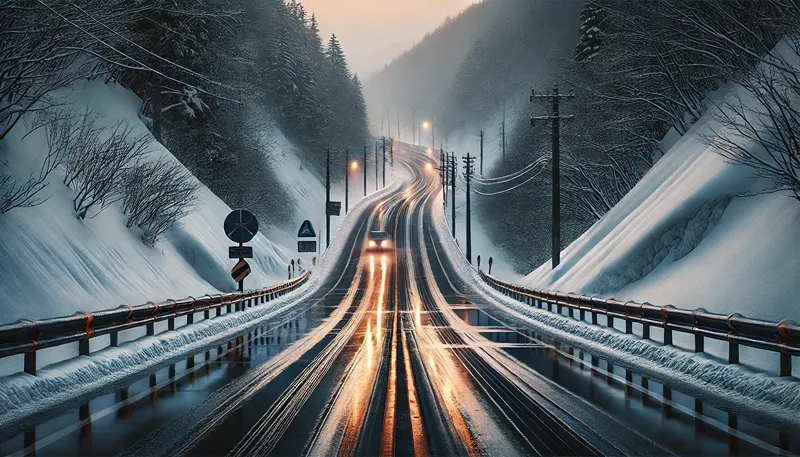 恐怖のブラックアイスバーン対策