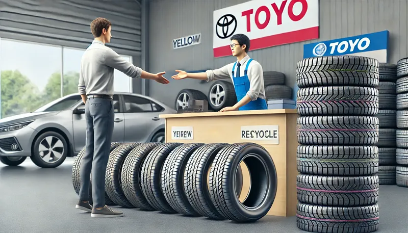 廃タイヤの処分料とリサイクル