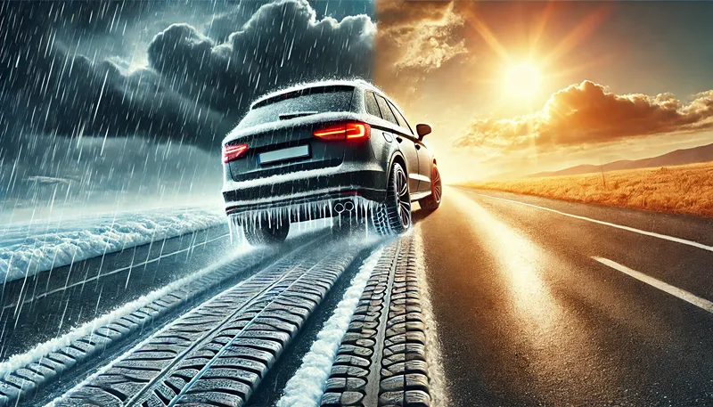 ダンロップウィンターマックスは夏も使える？雨の日のスリップとバーストの危険性を暴露