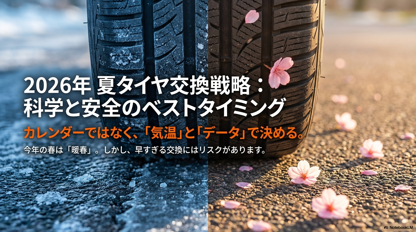 2026年夏タイヤ交換戦略：気温7℃とデータで決める最適な交換時期と暖春のリスク管理