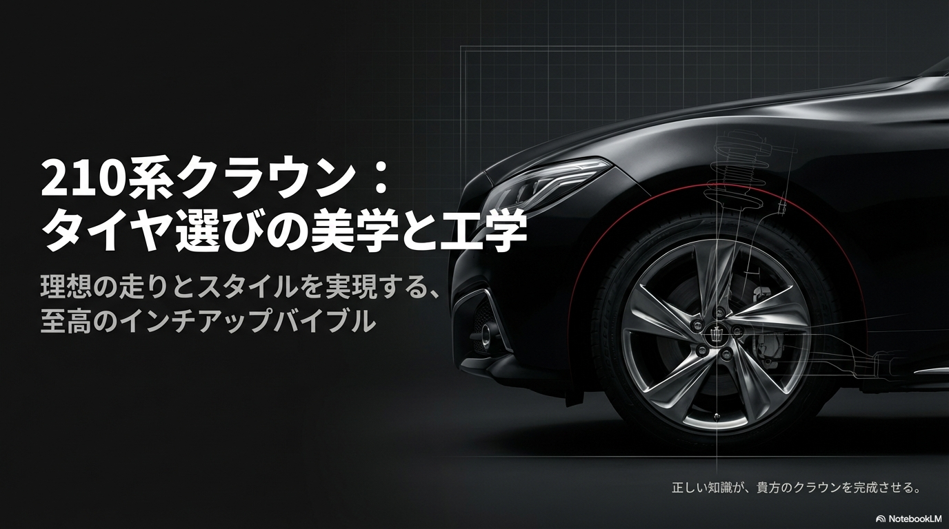 210系クラウンのタイヤ選びと理想のスタイルを実現するインチアップバイブル