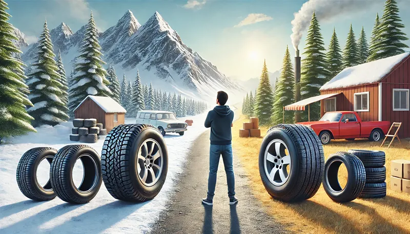 オールテレーンタイヤとスタッドレスの比較と選び方