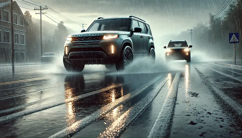 雨の日のグリップ性能とスリップのリスク