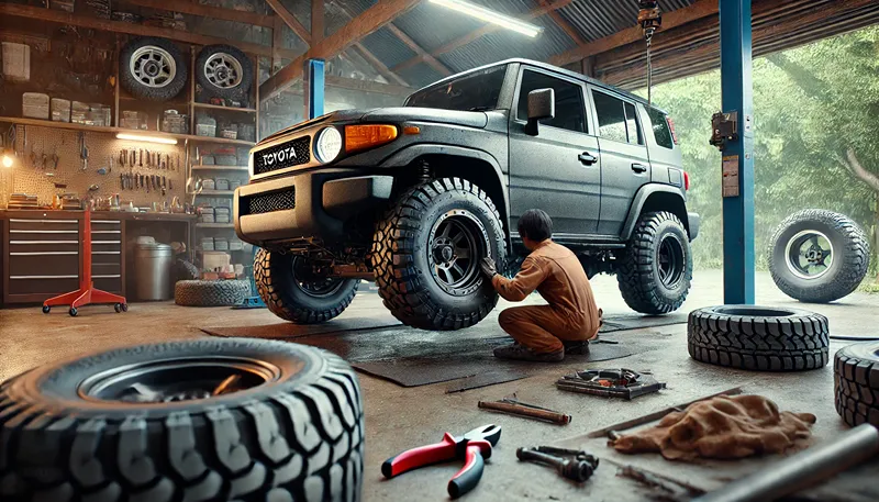 プロボックスへのオールテレーンタイヤ装着と対策