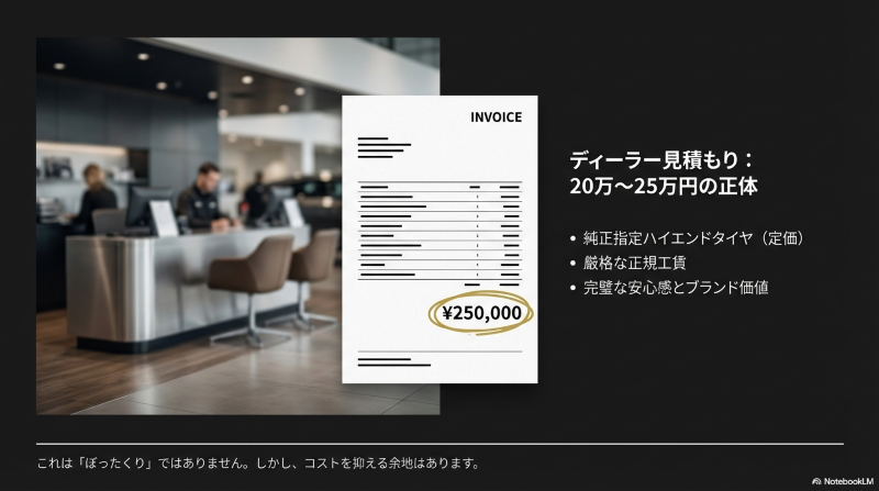 クラウンクロスオーバーのディーラー見積もり20万〜25万円の内訳と正体