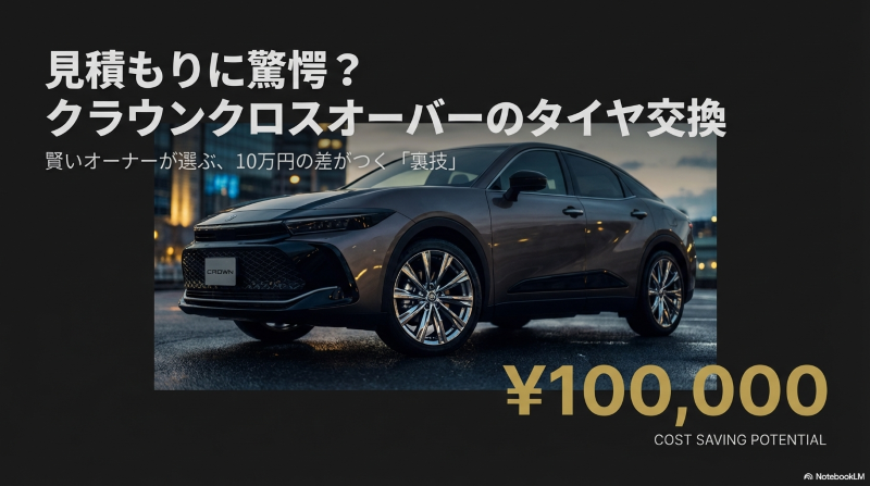 見積もりに驚愕?クラウンクロスオーバーのタイヤ交換を10万円安くする裏技