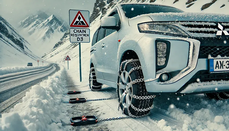 いざという時のタイヤチェーン装着の必要性