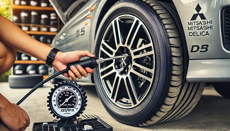 デリカD5用タイヤ225/55R18の空気圧と交換費用