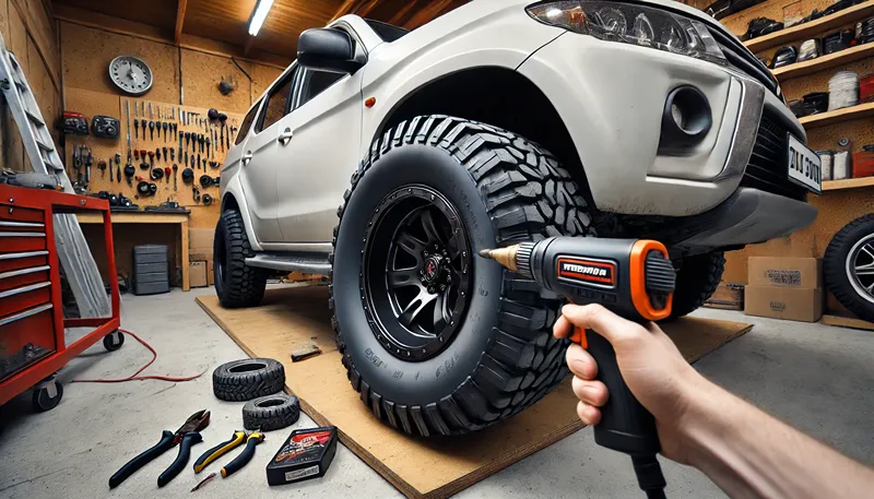 235/70R16装着時の干渉対策