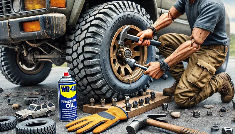 ナットが固着して外れない時の対処