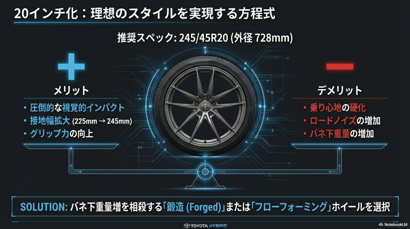 20インチ化のメリットと注意点