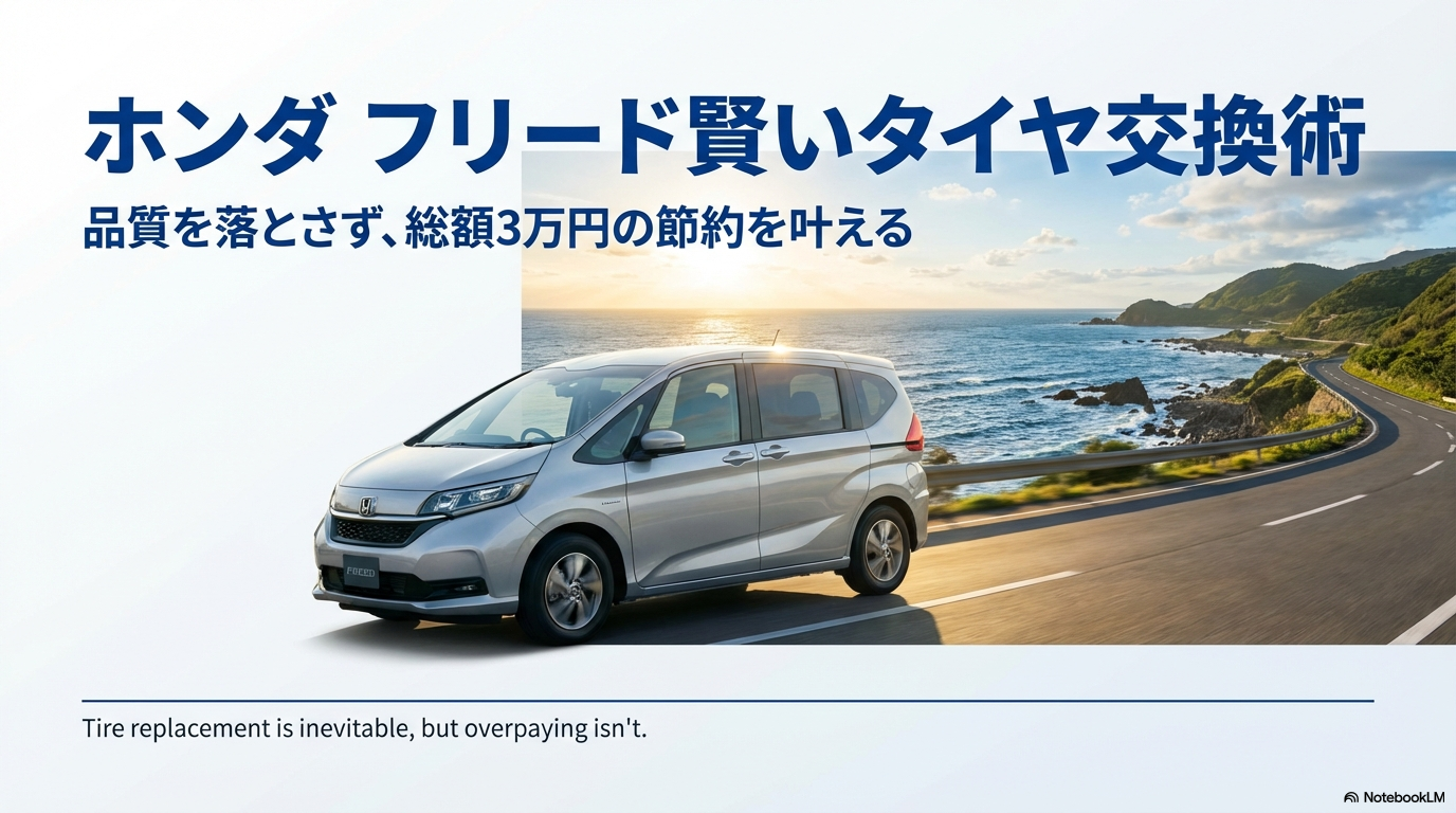 フリードのタイヤ交換費用はいくら?ミニバン専用タイヤを工賃込み4万円で履く方法