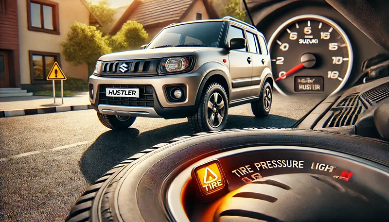 ハスラーのタイヤ空気圧適正値と警告灯