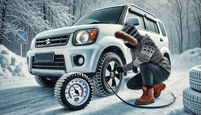 冬に空気圧が低下する原因と対策