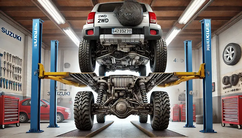 2WDと4WDで異なる固定キットの仕様