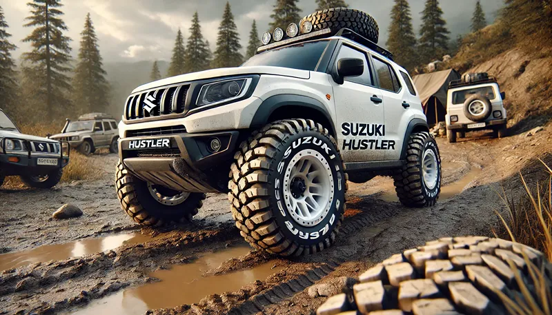 オフロードタイヤとホワイトレター