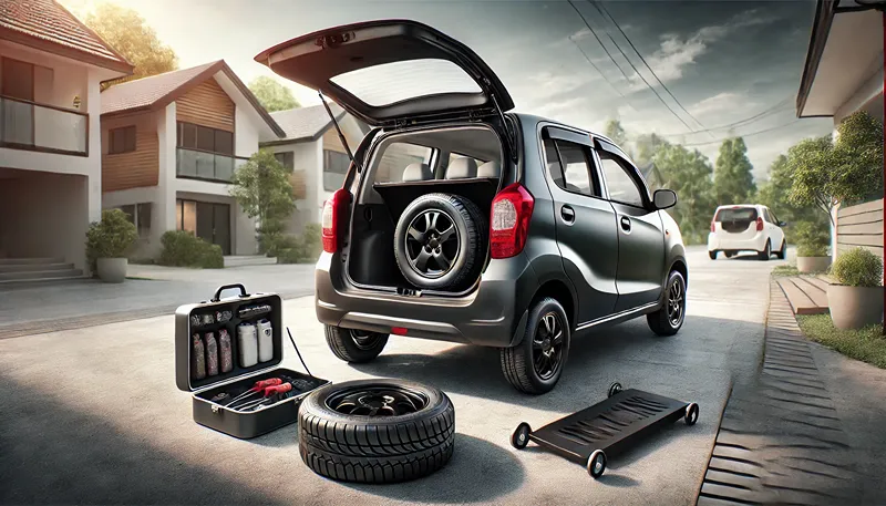 ムーヴのスペアタイヤの場所は？ない時の対処とキャンバスの隠しジャッキ位置