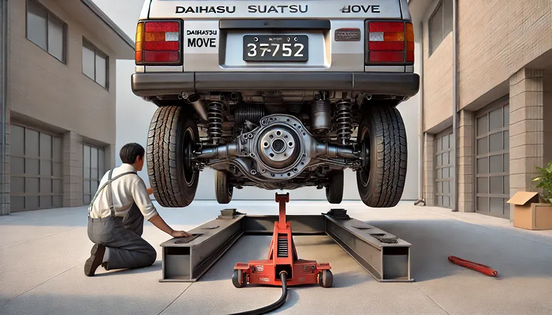 リアのジャッキアップポイントと場所