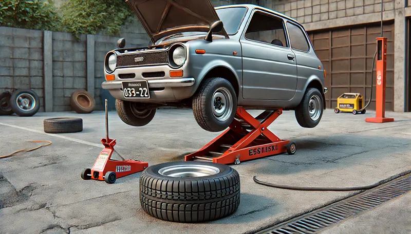 安全なリフトアップとジャッキスタンド