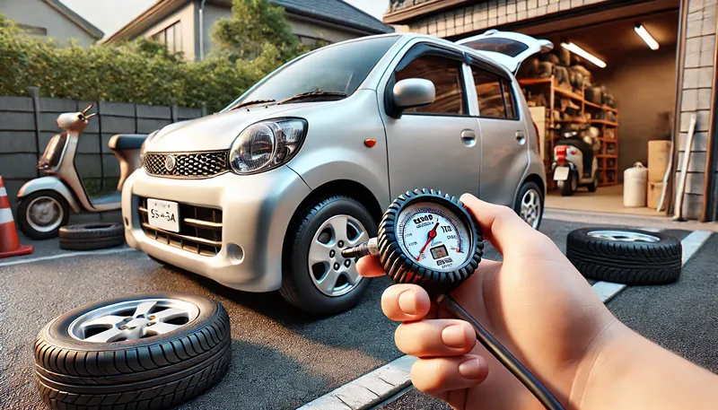 適正空気圧とタイヤサイズの確認方法