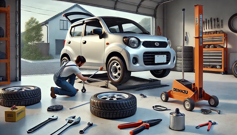 ムーヴのタイヤ交換手順と正確なトルク管理