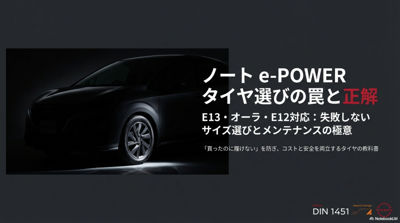 日産ノートe-POWER タイヤ選びの罠と正解・失敗しないサイズ選びガイド