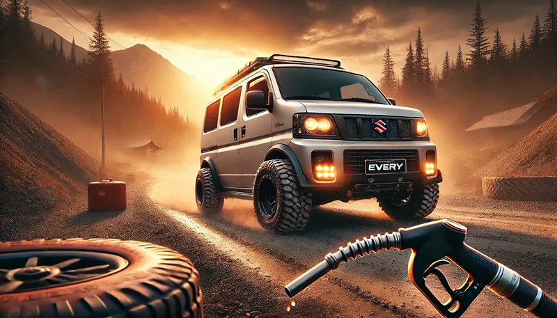 後悔しないエブリィバンのオフロードタイヤ選び！燃費とノイズのリアルなデメリット