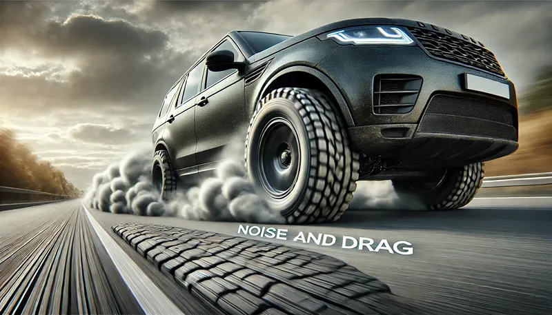 燃費悪化やロードノイズなどのデメリット