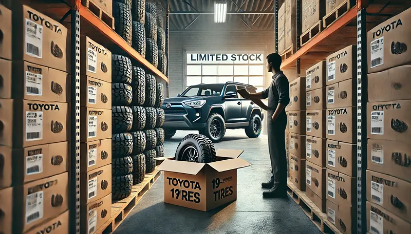 19インチタイヤの在庫と納期確認