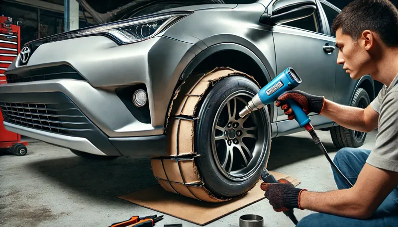 245/65R17装着に必要なインナー加工の方法