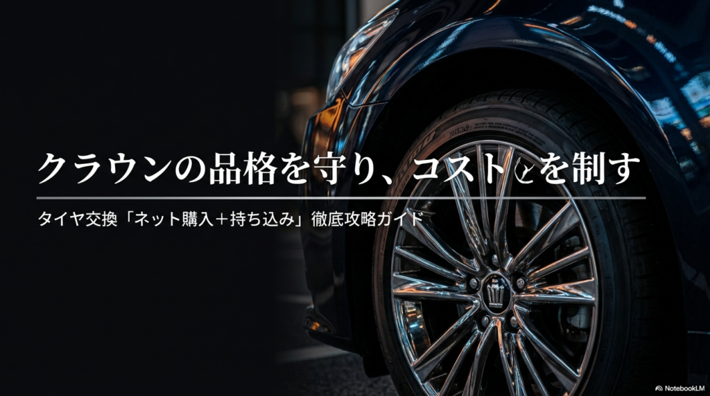 クラウンの品格を守り、コストとを制す、タイヤ交換「ネット購入+持ち込み」徹底攻略ガイド