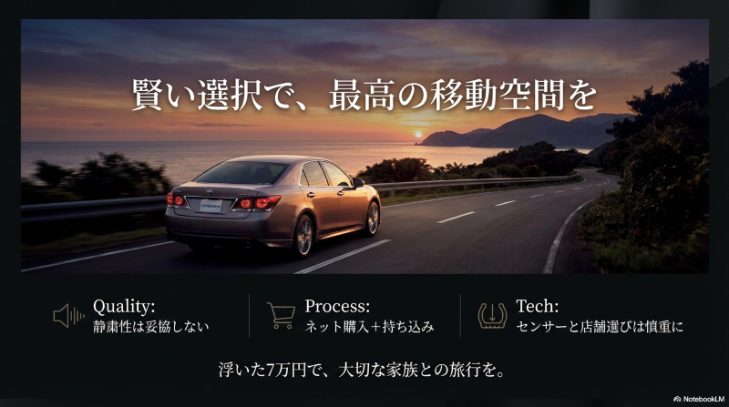賢い選択をして、浮いた7万円で大切な家族との旅行を楽しむという提案