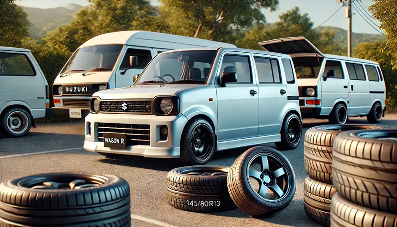 ワゴンRのタイヤサイズ13インチ適合を全世代解説！MH23SやMH34Sで失敗しないインチダウン