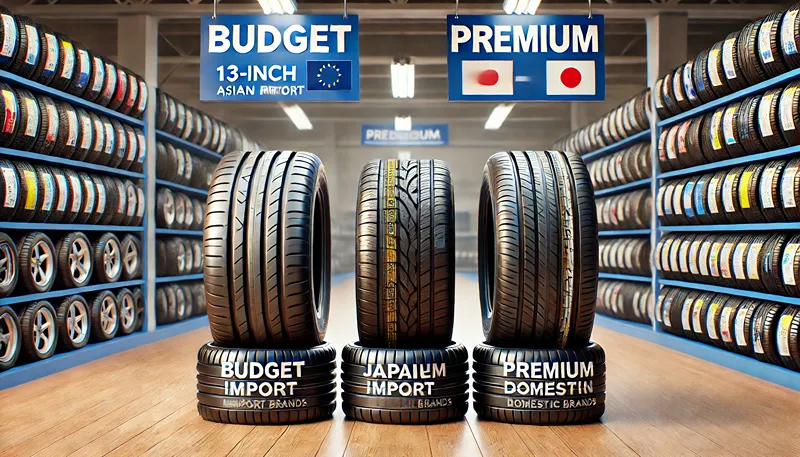 13インチタイヤの値段は国産とアジアンでどう違う