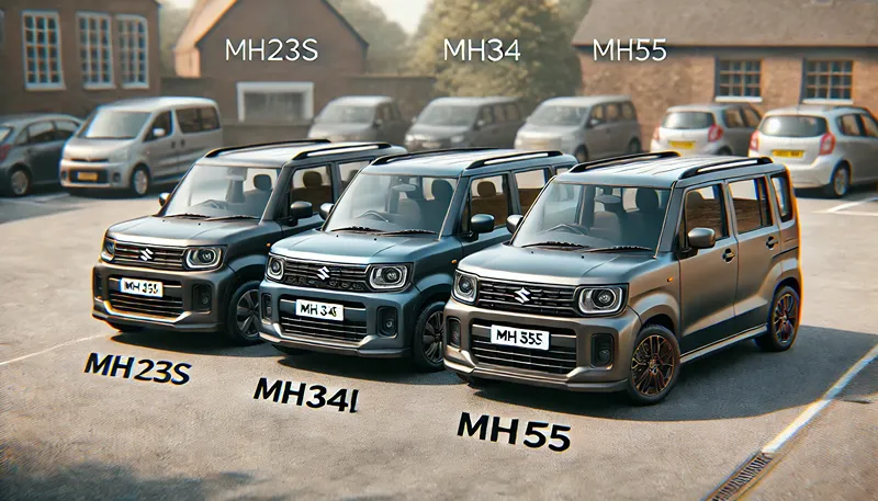 MH55Sなど型式別の指定数値の違い