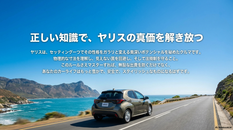 正しい知識でヤリスのカーライフをより豊かで安全なものにするためのまとめ