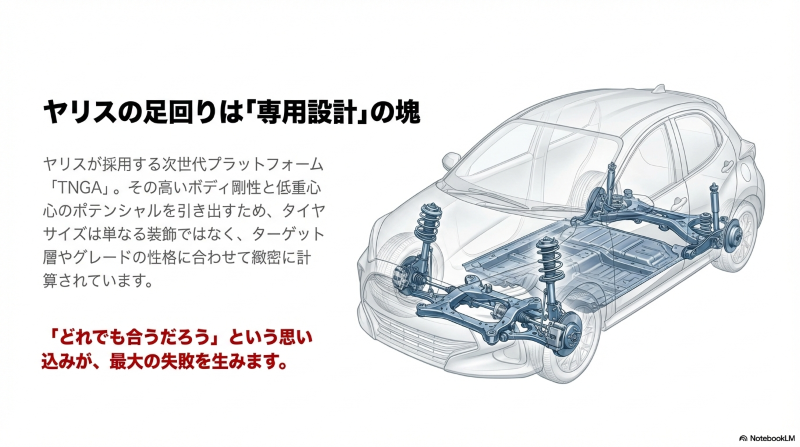 ヤリスが採用する次世代プラットフォームTNGAと専用設計のサスペンション構造