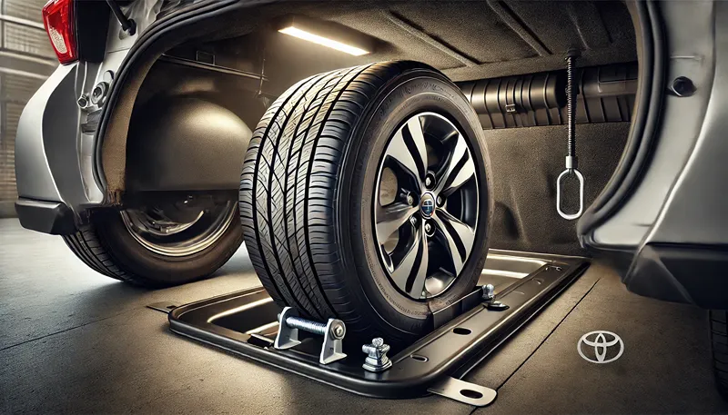 トランク下への収納と固定キットの役割