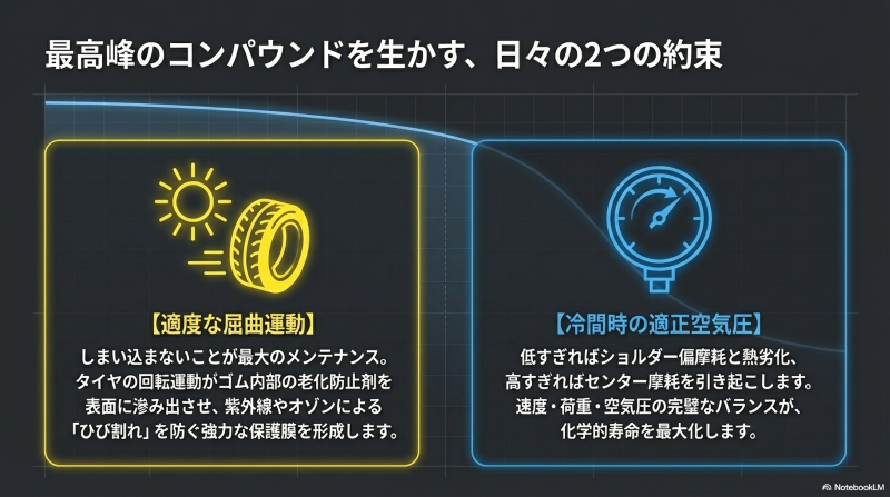 安価なエコタイヤやスポーツタイヤとは異なる、物理的ロングライフとウェットグリップを両立したプライマシー4のポジション
