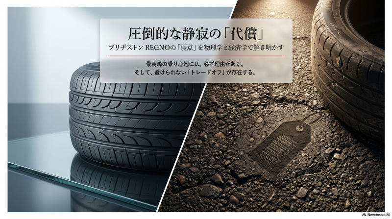 ブリヂストンREGNOの弱点とデメリットを物理学と経済学の視点から解き明かす解説スライド